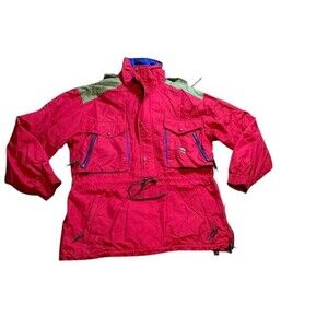 Marker Anorak Ski Snowboard Pullover Jacket 1/2 Zip Mens Size XL Vtg - 90's Hood